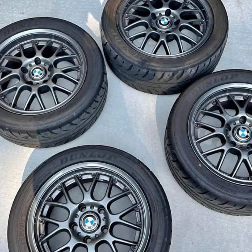 E30 M3 Sport Evo Silver Wheel 16″ Nogaro Set 1 E30 M3 Sport Evo Silver Wheel 16″ Nogaro Set